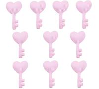 Cartoon Heart Key Patches Padded Appliques Handmade Hair Accessories Lovely Hair Barrettes
