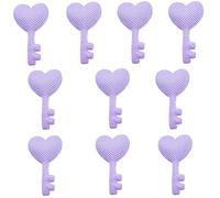 Cartoon Heart Key Patches Padded Appliques Handmade Hair Accessories Lovely Hair Barrettes