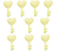 Cartoon Heart Key Patches Padded Appliques Handmade Hair Accessories Lovely Hair Barrettes