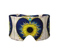 Cartoon Heart Sun Printed Sleep Eye and Ear Masks (26.8Ã-4.3 inches) Suitable for Travel, Yoga, Deep Rest Indoor and Outdoor