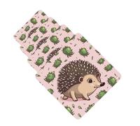 Cartoon Hedgehog Car Air Fresheners 4 Pcs Funny Hanging Car Air Fresheners Cute Long Lasting Scented Mirror Hanging Decoration Ornaments Gift For Men Women Square