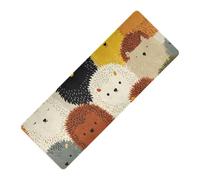 Cartoon Hedgehog Colorful Cute printed yoga Thick 1 mm for outdoor non slip, with yoga mat bag tapete para ejercicio 71x26 inches