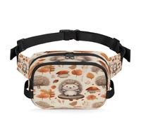 Cartoon Hedgehog Fanny Pack Waterproof Belt Bag Crossbody Bags for Women Men Holiday Gifts
