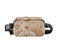 Cartoon Hedgehog Terracotta Fashionable Fanny Pack Waist Bag for Women Men Mini Running Belt Bag Waist Pack with Adjustable Strap for Shopping Sports Work, cartoon Hedgehog Terracotta, One Size
