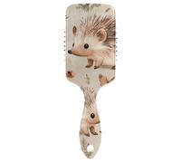 Cartoon Hedgehog Terracotta smooth long hair brush Designed massage brush for short hair with Ergonomic handle cepillo para pelo rizado