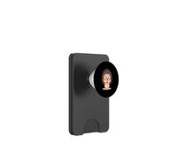 Cartoon Hedgehog with Round Eyes and Spiky Back PopSockets PopWallet for MagSafe
