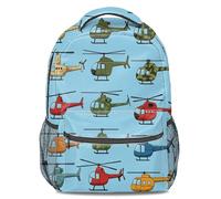 Cartoon Helicopter Kids Backpack Fun Print School Bag, Lightweight Durable Backpack for Kindergarten (style2)