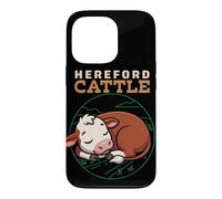 Cartoon Hereford Cattle Farm Animal Lover Cute Cows Case for iPhone 13 Pro