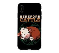 Cartoon Hereford Cattle Farm Animal Lover Cute Cows Case for iPhone XS Max