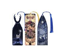 Cartoon Hollow Knight Acrylic Bookmark - Hallownest Hornet Theme Gaming Bookmarks Gift for Fans, Anime & Manga Lovers, Bookworms (Hollow Knight)