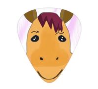cartoon horse head guitar pick set, 3 different thicknesses, 12 pieces for a variety of instruments