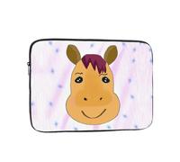 Cartoon Horse Head Print Laptop Case â€“ Lightweight Computer Sleeve, Fits 15 inch 10-17 Inch Laptops, Perfect for Business Travel