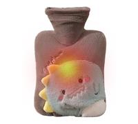 Cartoon Hot Water Bottle - 1000ml Portable Heater Covered in Plush, Leak-resistant Design, Safe Heat and Cold Weather Use | Home Comfort