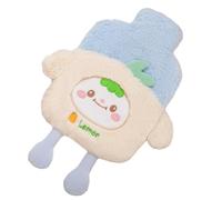 Cartoon Hot Water Bottle - 14 x 19 cm Large PVC Hot Water Bag with High Density, Plush Hand Warmer, Multifunctional Leak-proof Heat Pack, -proof for Warming the Body in the Wind