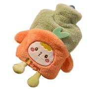 Cartoon Hot Water Bottle - 14x19cm High Density PVC Warm Waters Bag, Plush Hand Warmer, Multi-Functional Leakproof Heat Pack, Proof for Winter Outdoors Feet Waist Body Warming