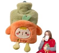 Cartoon Hot Water Bottle, Plush Hot Water Bottle | Cartoon Hand Warmer for Hot Water Bottle | Foot Warmer Safe for Hands, Winter Heating Bag for Home, A