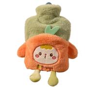Cartoon Hot Water Bottle - Soft Plush Hand Warmer, Cute Animal Cover Design, Leakproof Warm Water Bag, Reusable Heat Bottle | Cartoon Pattern Warm Waters Bottles Plush Cover Hand Feet Warming