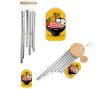 Cartoon Hotpot Doodle Memorial Wind Chime for Outside 20.5" Windchimes for Loss of Loved One Mother Father Deep Tone Decor Patio Garden Porch Sympathy Gift for Bereavement Condolence Funeral
