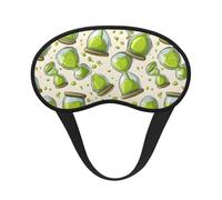 Cartoon Hourglass Printed Sleep Black Edge Eye Mask, with Good Shading Effect, is an Ideal Choice for Travel, Meditation, Etc