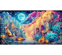 Cartoon-image-mixed-graffiti 1000 Piece Educational Game Decompression Puzzle Recycled Paper Fun Present & Activity for Home for Wall Decoration and Gifts 70x50/1000pcs