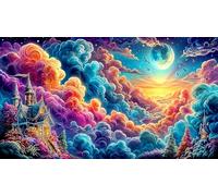 Cartoon image mixed graffiti Adult Jigsaws 1000 Pieces - Fun Challenging Game Recycled Paper Great Gift Idea for Home 75x50/1000pcs