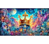 Cartoon-image-mixed-graffiti Adult Jigsaws Puzzle 1000 Piece Educational Games Fun Present & Activity for Home Challenging Puzzles for Relaxation, Creativity & Gift Giving 38x26/1000pcs
