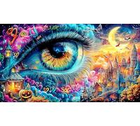 Cartoon image mixed graffiti Adult Jigsaws Puzzle 1000 Piece - Recycled Paper Educational Decompression Wall Decoration 38x52/1000pcs