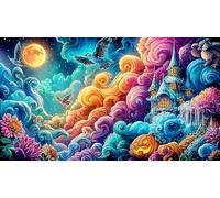 Cartoon image mixed graffiti Puzzle for Adults 1000 Piece - Challenging Impossible Hard Game Great Gift Idea 75x50/1000pcs