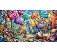 Cartoon image mixed graffiti Recycled Paper 1000Pc Puzzle for Adults - Fun Present & Family Activity Wall Decoration Gift 38x52/1000pcs