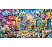 Cartoon-image-mixed-graffiti Recycled Paper Puzzle Game 1000 Piece Educational Game Challenge Fun Present & Activity for Home Great Gift Idea for Women, Gifts for Men 38x52/1000pcs