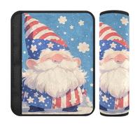 Cartoon Independence Gnome Blue 2 Pack Shoulder Strap Cushion, Stop seat Belt Cutting into Neck, seat Belt Cover pad for Truck