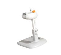 Cartoon Infants Shower Assistant Lovely Kids Bath Rack with Large Base and Extendable Handle for Baby Secure Bathing Nonslip Baby Bath Base