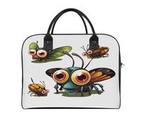 Cartoon Insect Laptop Tote Bag Casual Travel Handbag Multi Pocket Shoulder Bags for Work Travel