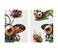 Cartoon Insect Passport Holder, ID Card Protector Case Passport Holder with Slot Passports Travel Wallet Document Cover for Women And Men