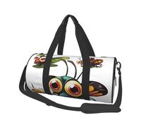 Cartoon Insect Travel Duffle Bag Carry On Weekender Overnight Bag Sport Gym Bag for Women Men Foldable Travel Duffle Round Duffle Bag for Travel Sports Gym, Black, One Size