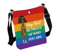 Cartoon Inspired Gift Cartoon LGBTQ Crossbody Bag Cartoon Lover Gift Gay Pride Gift Pride Month Gift (Who You Are Bag)