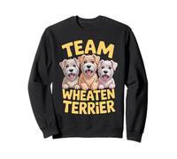 Cartoon Irish Farm Pet Puppy Dog Breed Team Wheaten Terrier Sweatshirt