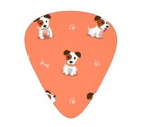 Cartoon Jack Russell Terrier,12 Pcs Guitar Pick,3 Different Thickness Plectrums for Acoustic Guitar Bass Ukulele (0.46mm 0.96mm 0.71mm)