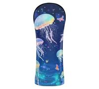 Cartoon Jellyfish A River Golf Covers Headcover with Interchangeable No. Tags for Driver/Fairway Wood/Hybrid 1 Piecing