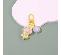 Cartoon Key Buckle Acrylic Unique Key Ring Ornaments DIY Chain Pendant Creative Korean Style Acrylic Flower Key Chain Girls