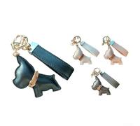 Cartoon Key Chain in Leather A Must Have Accessory for Your Keys (White)