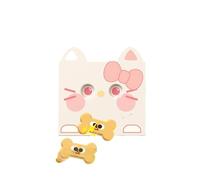 Cartoon Keyboard Keychain Magnetic Press Face Changing Cute Cat Creative Fun Sounding Children's Keychain Stress Relief Gift
