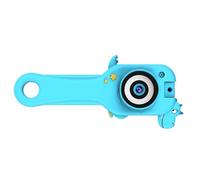 Cartoon Kids Microscope with Color Screen 180° Photo Video Captures Built in LED Light Science Exploration Tool Cartoon Digital Microscope