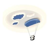 Cartoon Kids Room Flush Mount Ceiling Light Fixture Modern Panda Decoration Dimming Ceiling Lamp Close to Ceiling Light for Toy Room Bedroom Reading Room