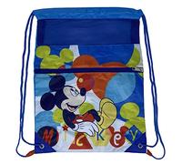 CARTOON Kids Sack Drawstring Bag Front Pocket School Gym Leisure Bag, Mickey (2), 40 x 30 cm