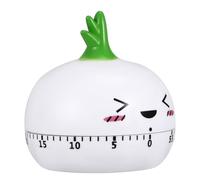 Cartoon Kitchen Mechanical Timer for Household Travel Use, White