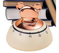 Cartoon Kitchen Timer, Cute Bear Shape Magnetic Countdown Clock, Manual Decorative Kitchen Accessory for Home School Office, Fun Stationery Tool P