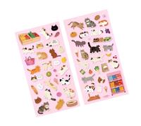 Cartoon Kitten Animal Sticker Scrapbooking Decorative for Journal Notebook Phone Cover Laptop Guitar Decoration Handbook Decoration