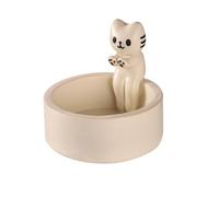 Cartoon Kitten Candle Holder, Handmade Resin Candlesticks Cat Warming Hands Cute Scented Light Holder Funny Kawaii Ornament for Girls Women Cat Lover Gifts Home Room Desk Decor