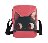 Cartoon Kitten Cute messenger bag Vegan Leather men's shoulder bag Shopping Shoulder Hand Bags